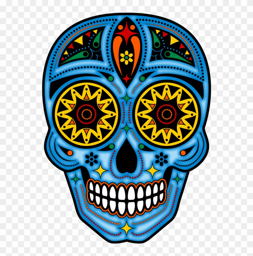 Day Of The Dead Png - Day Of The Dead Skull Png Clipart