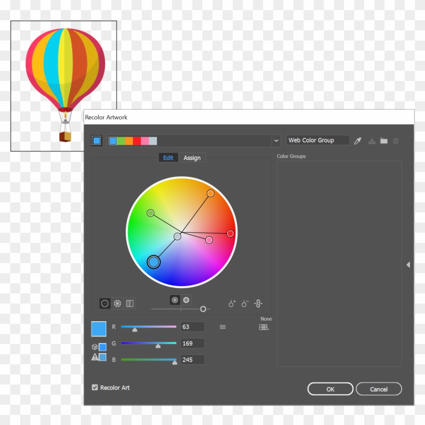 Edit Colors By Moving Color Markers On The Smooth Color - Color Illustrator Clipart
