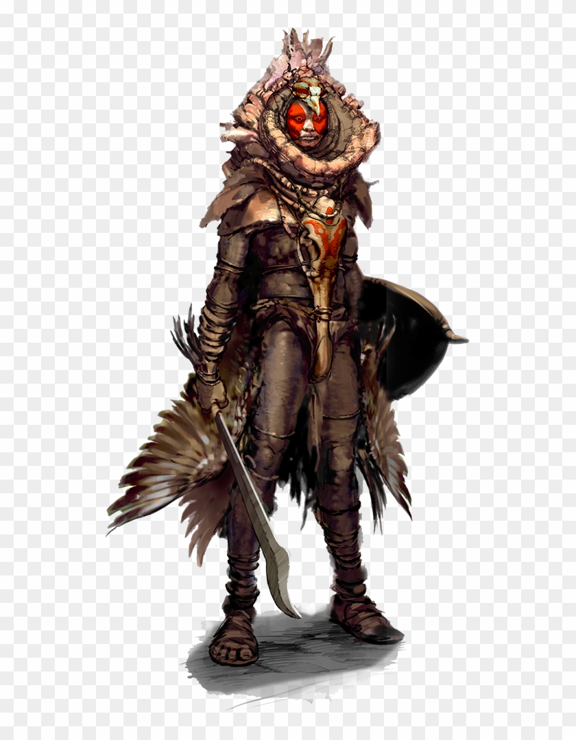 D Female Pieces No Boobplate Or - African Barbarian Clipart