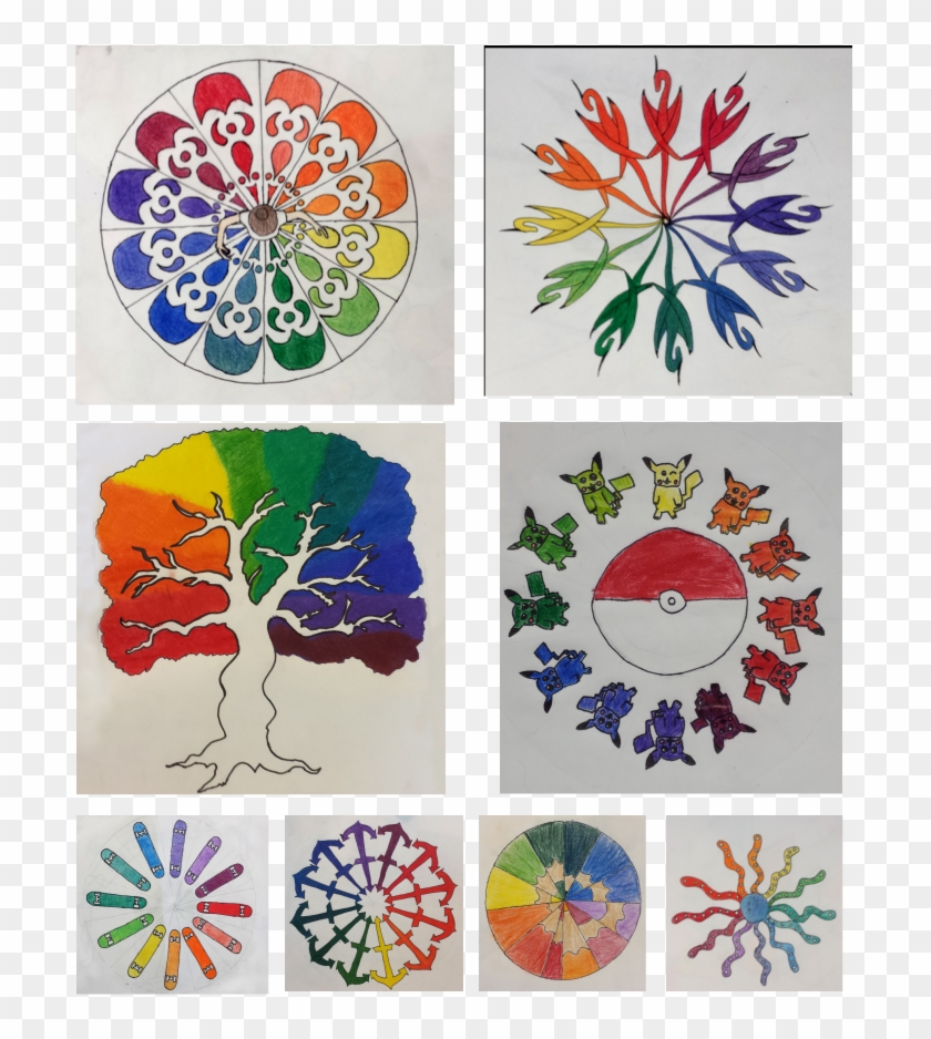 703 X 858 6 - Creative Color Wheel Art Projects Clipart