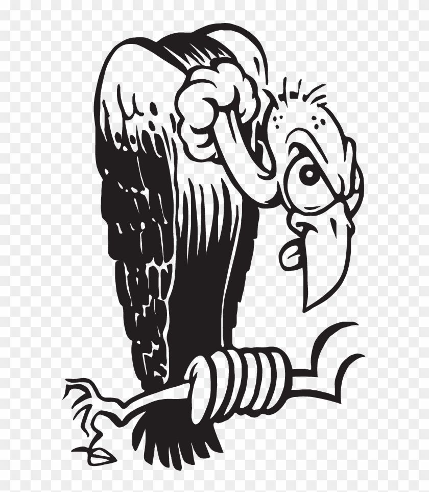 Cartoon Turkey Vulture Decal Svg Royalty Free Library - Cartoon Black And White Vulture Clipart