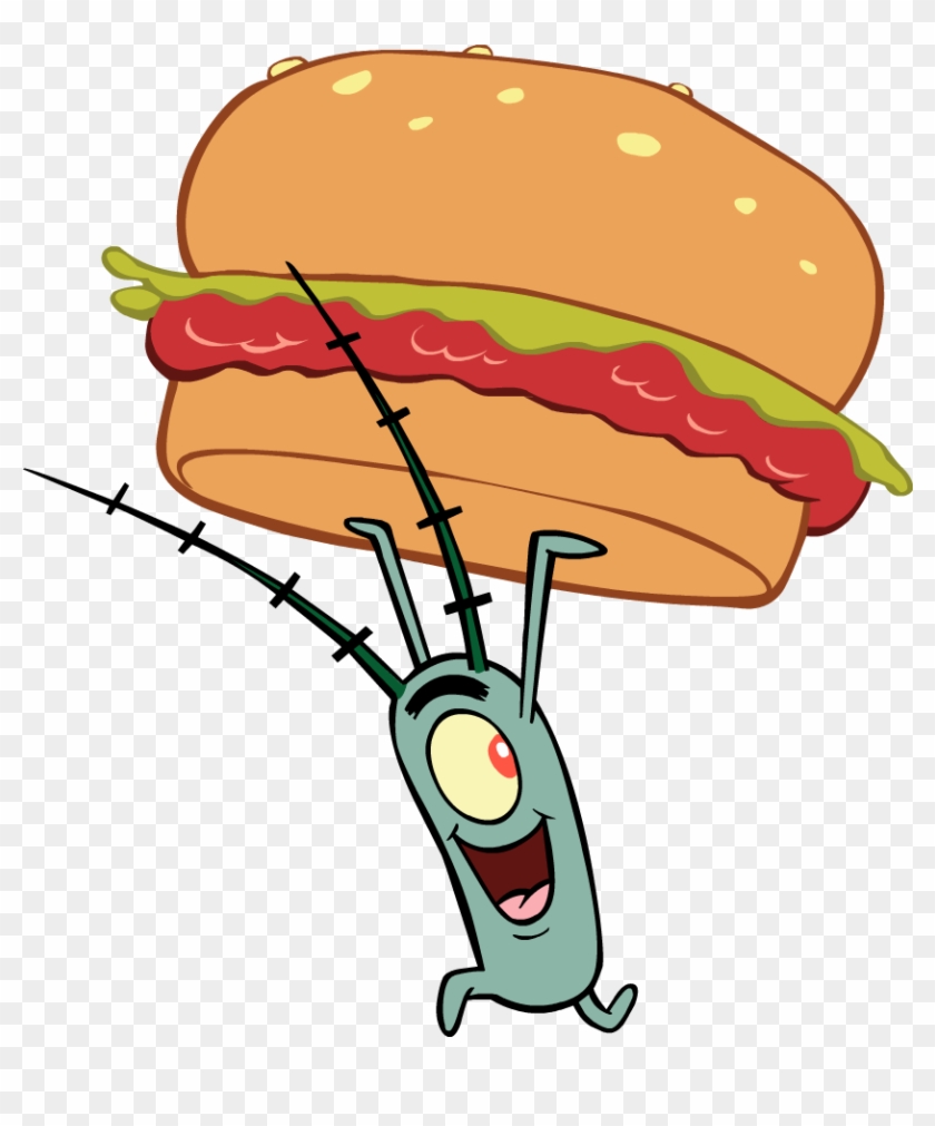 Thumb Image - Plankton Spongebob Krabby Patty Clipart #887560