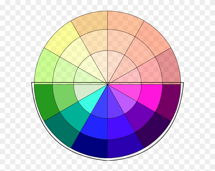 Cool Colors On Color Wheel Clipart