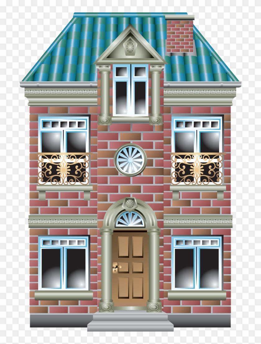 House Quilts, Fabric Houses, Paper Houses, Cute - Big House Cartoon Png Clipart #887871