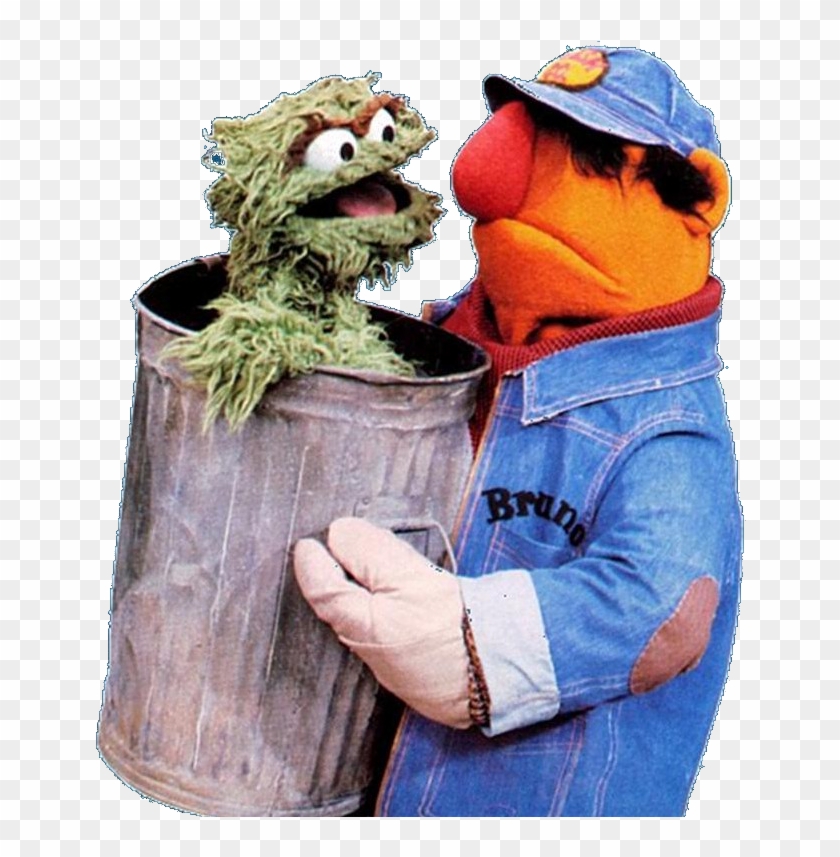 Oscar The Grouch Moving , Png Download - Sesame Street Bruno Oscar Clipart