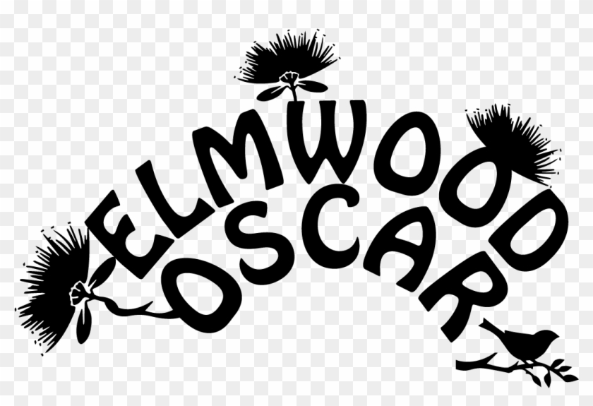 Cropped Amended Elmwood Oscar Logo Black 1 - Illustration Clipart #888446