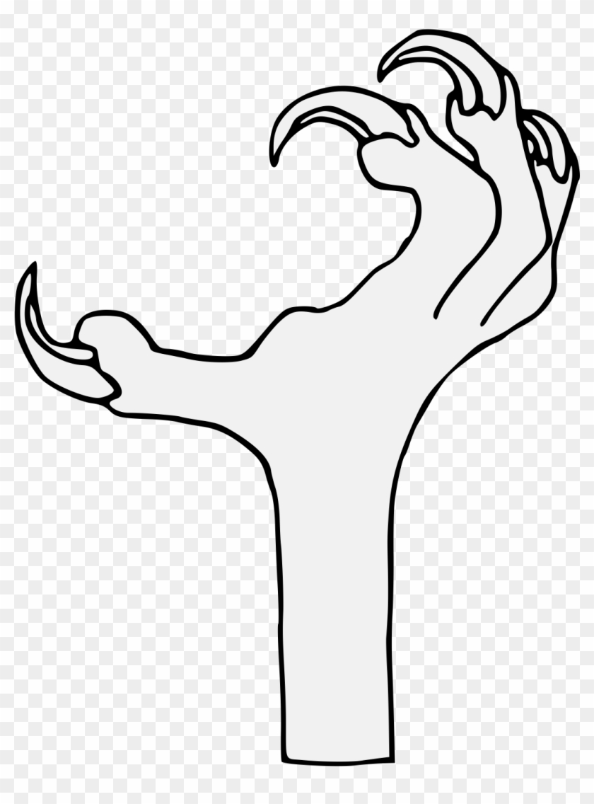 Bird's Foot - Line Art Clipart #888680