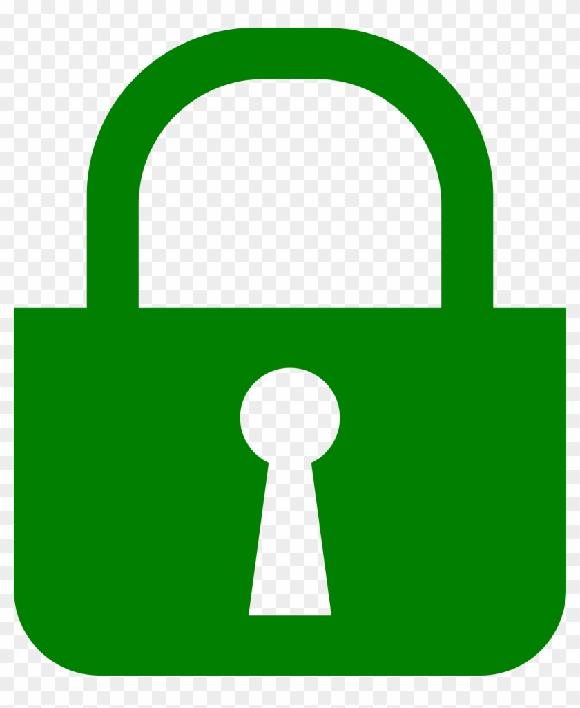 This Free Icons Png Design Of Simple, Flat Padlock Clipart #888768