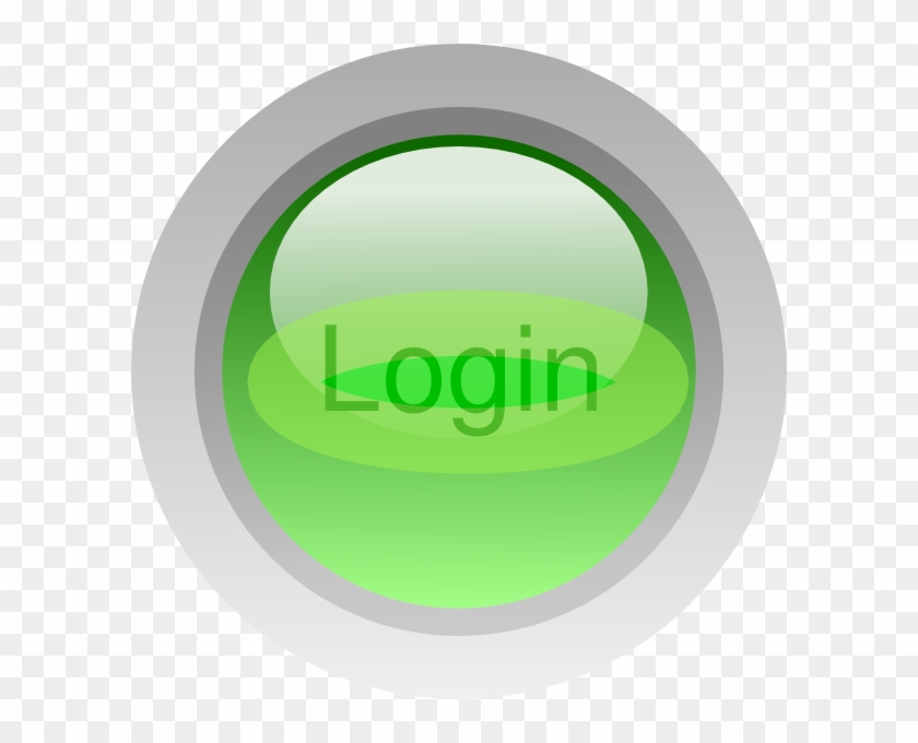 Login Green Button Clip Art - Circle - Png Download #889045