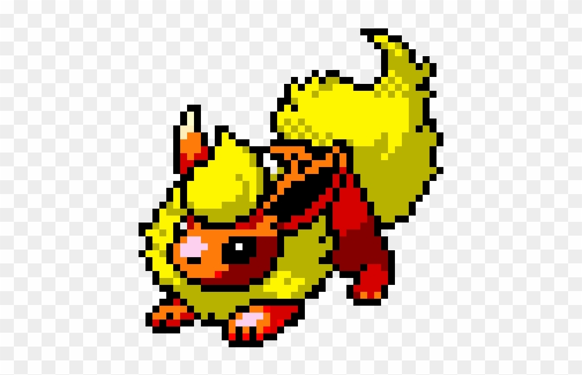 Flareon - Pixel Art Flareon Clipart