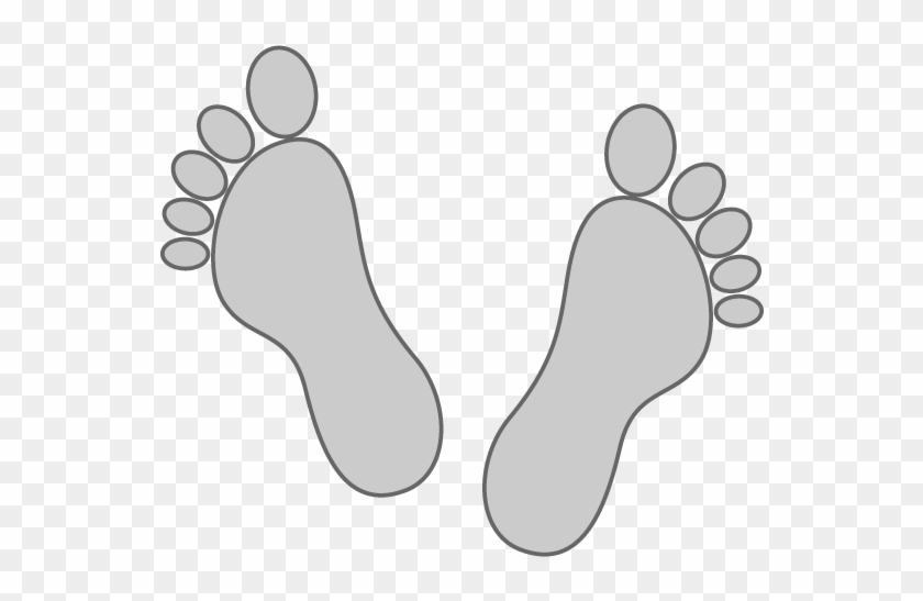 Happy Feet Clipart Bare Foot - Footprint - Png Download