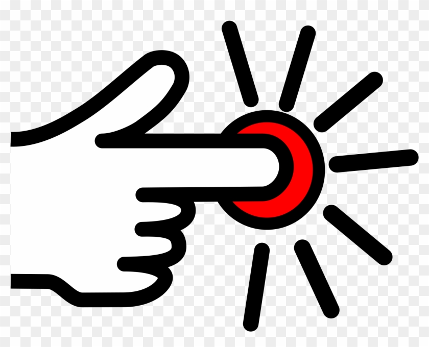 Big Image - Press The Button Sign Clipart #889198