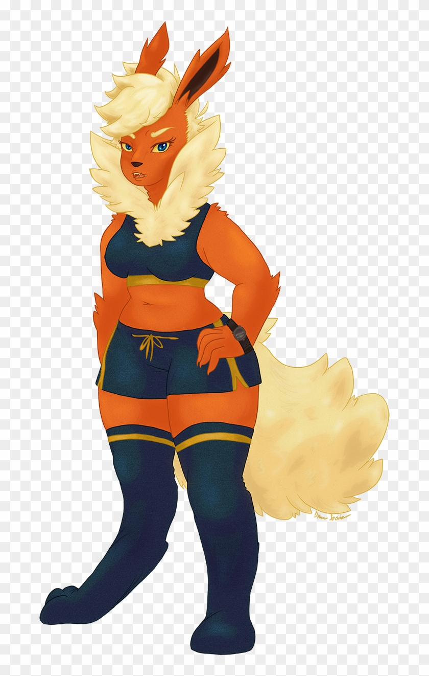 Flareon Girl - Cartoon Clipart