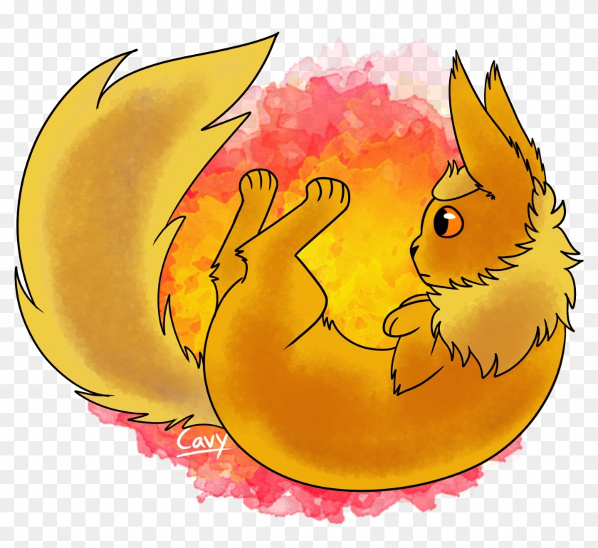 Flareon - Cartoon Clipart