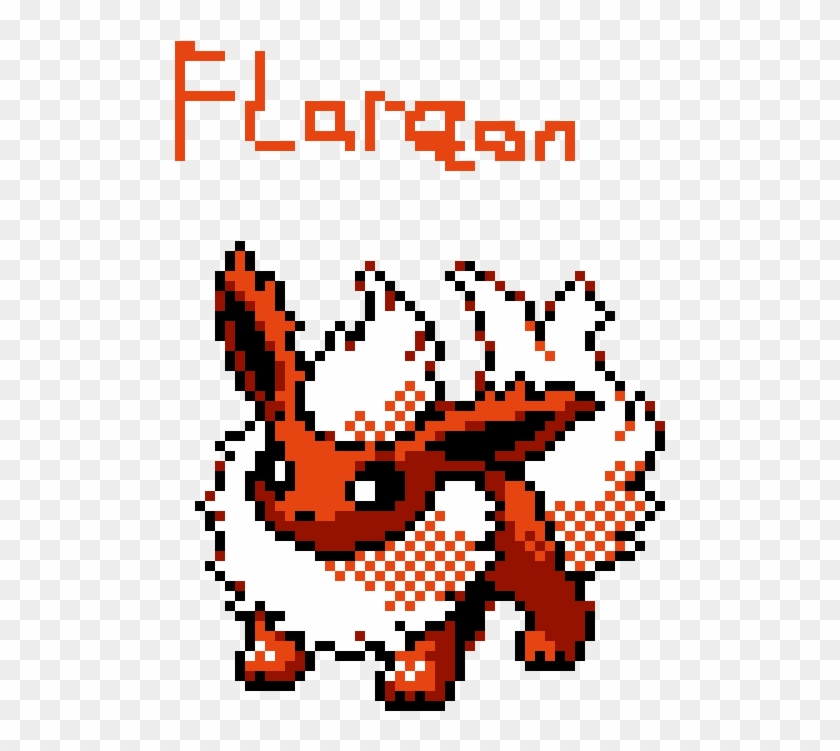 Flareon Direct Image Link - Cool Excel Pixel Art Clipart #889612