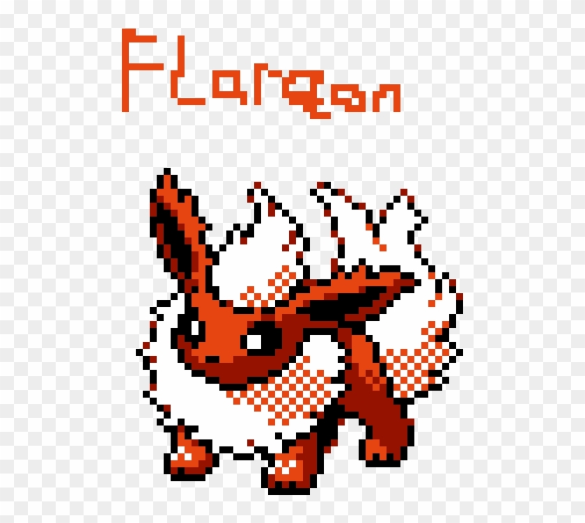 Flareon Direct Image Link - Cool Excel Pixel Art Clipart