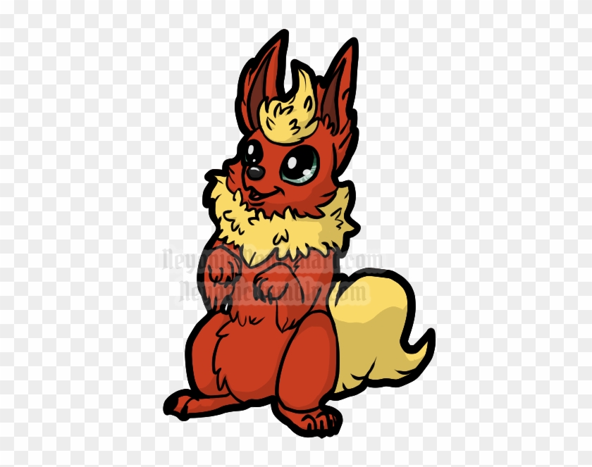 Beggin Flareon - Cartoon Clipart #889805