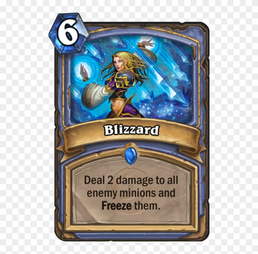 Blizzard Card - Hearthstone Blizzard Spell Clipart