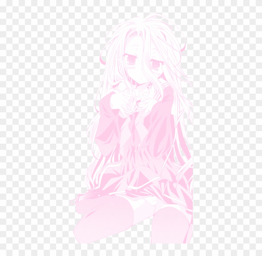 Transparent Shiro ♔ Src Png - Aesthetic Anime Girl Transparent Clipart #889943