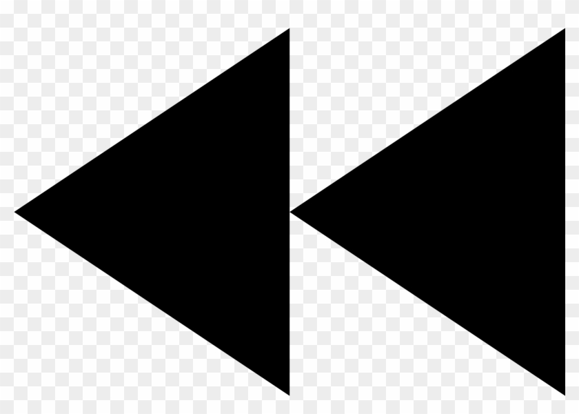 Octicons Playback Rewind - Backward Icon Png Clipart