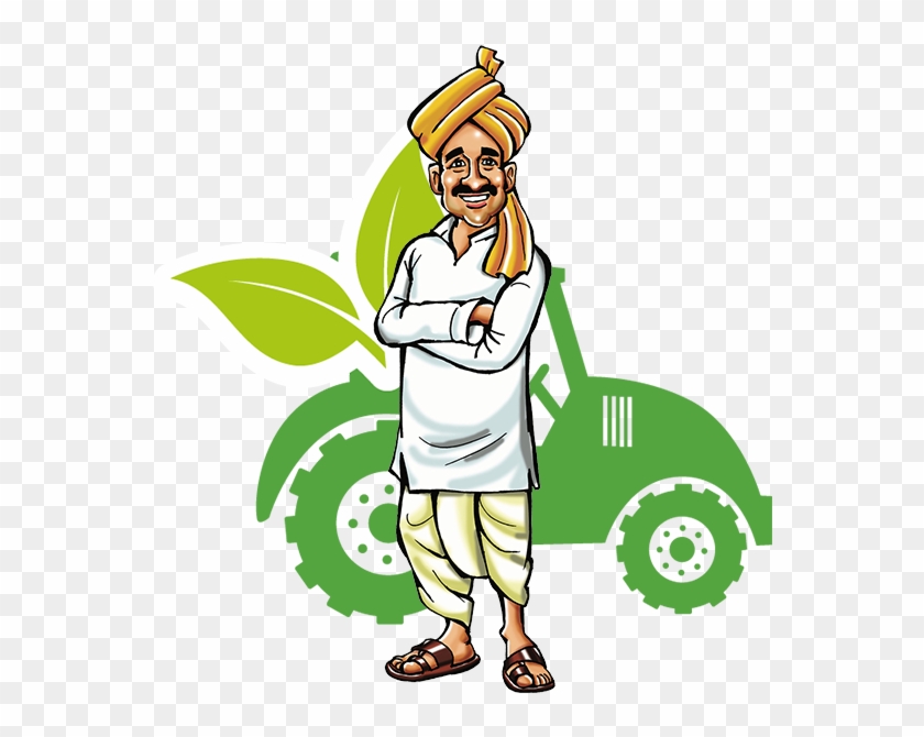 Img - Ploughing Indian Farmer Clipart - Png Download