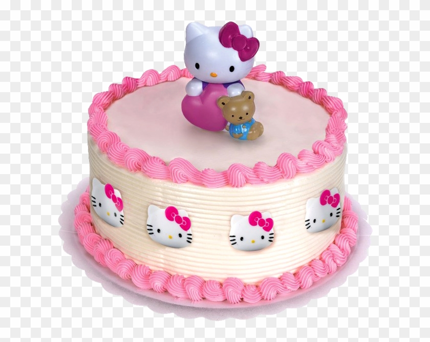 Birthday Cake For Girls - Hello Kitty Cake Png Clipart