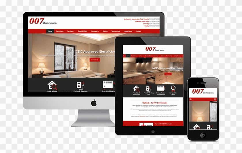 Responsive-website - Responsive Websites To Tablet Clipart