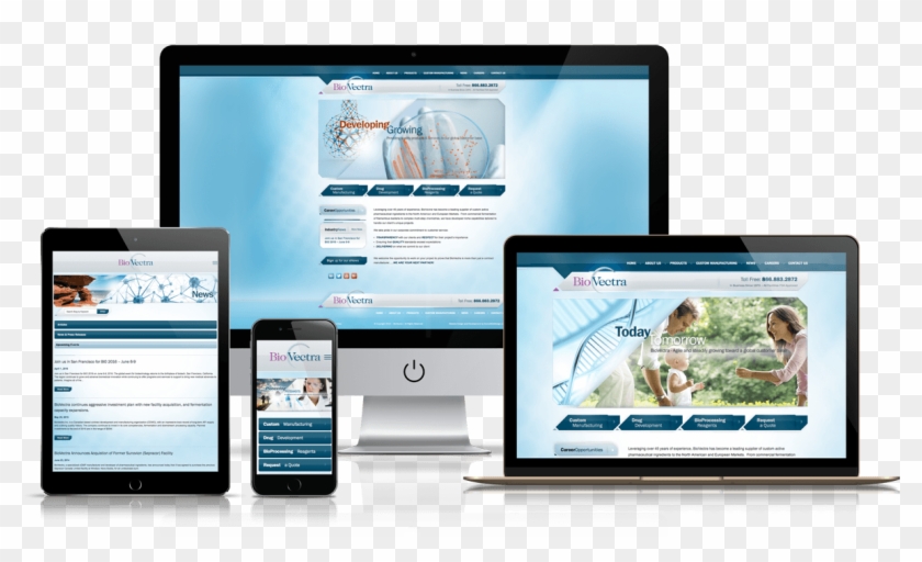 A Full Custom Responsive Wordpress Site For A Pharmaceutical - Fully Responsive Wordpress Website Clipart
