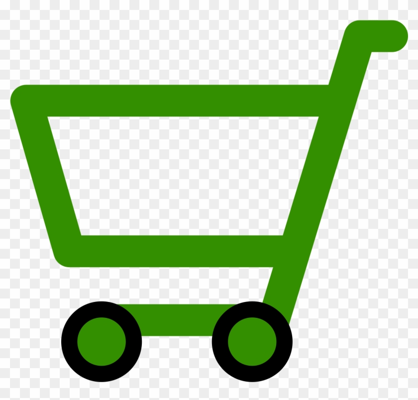 Online Shopping Cart Logo Png - Shopping Cart Icon Green Clipart #891727