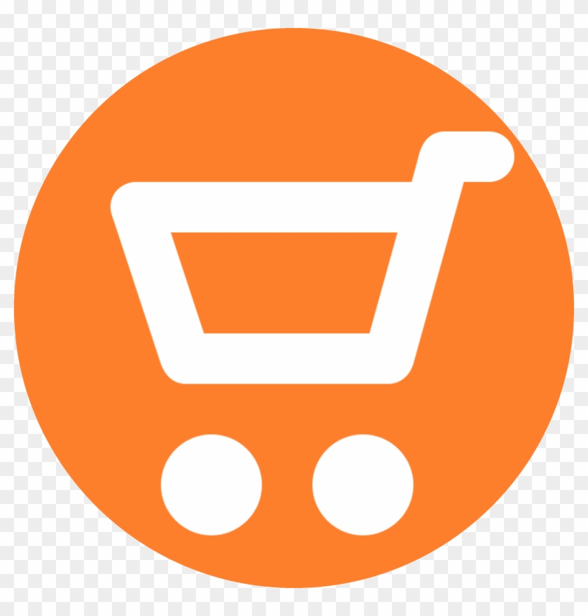 Shopping Cart Icon Png - Orange Shopping Cart Icon Png Clipart