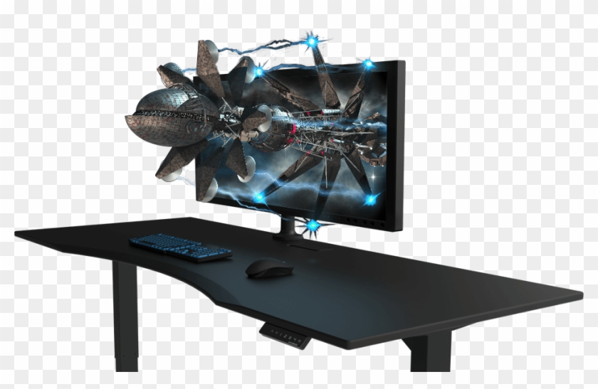 Charming Office Setups Landscape Minimalist By Gaming - Stand Up Gaming Desk Clipart