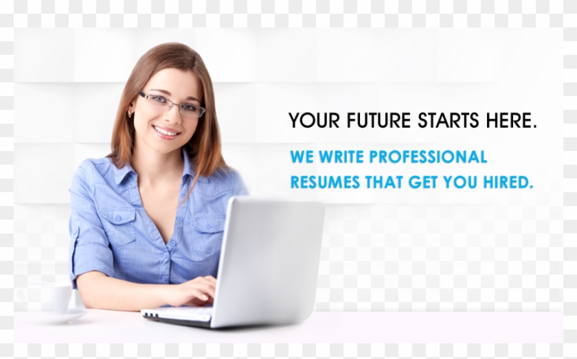 Copy Of Girl-laptop - Resume Writing Services Clipart