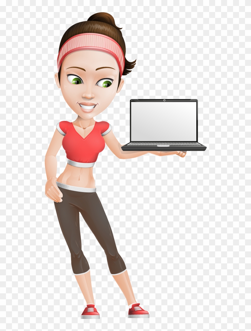 Individual Online Learning - Gym Lady Cartoon Clipart