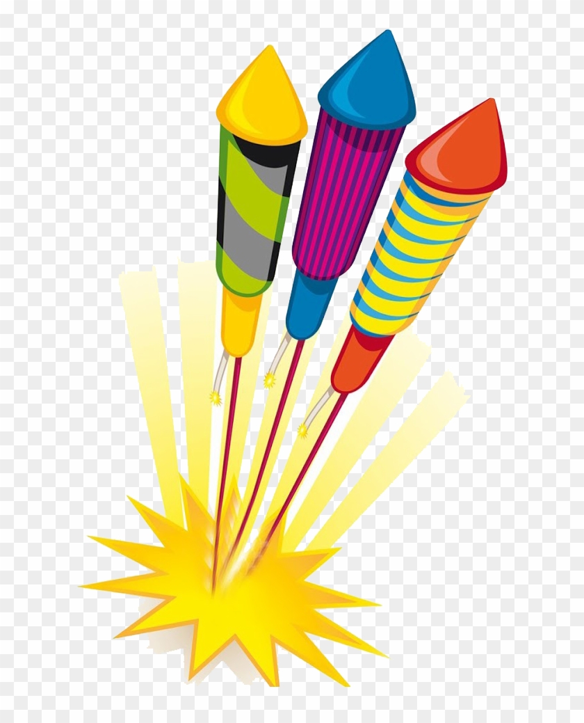Nirbhav Rocket - Happy Diwali White Background Clipart #893772