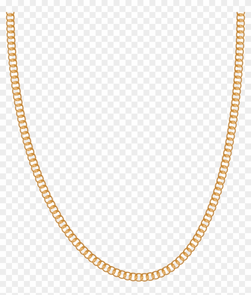 Necklace Jewellery Gold Chain Carat - Gold Chain Vector Png Clipart