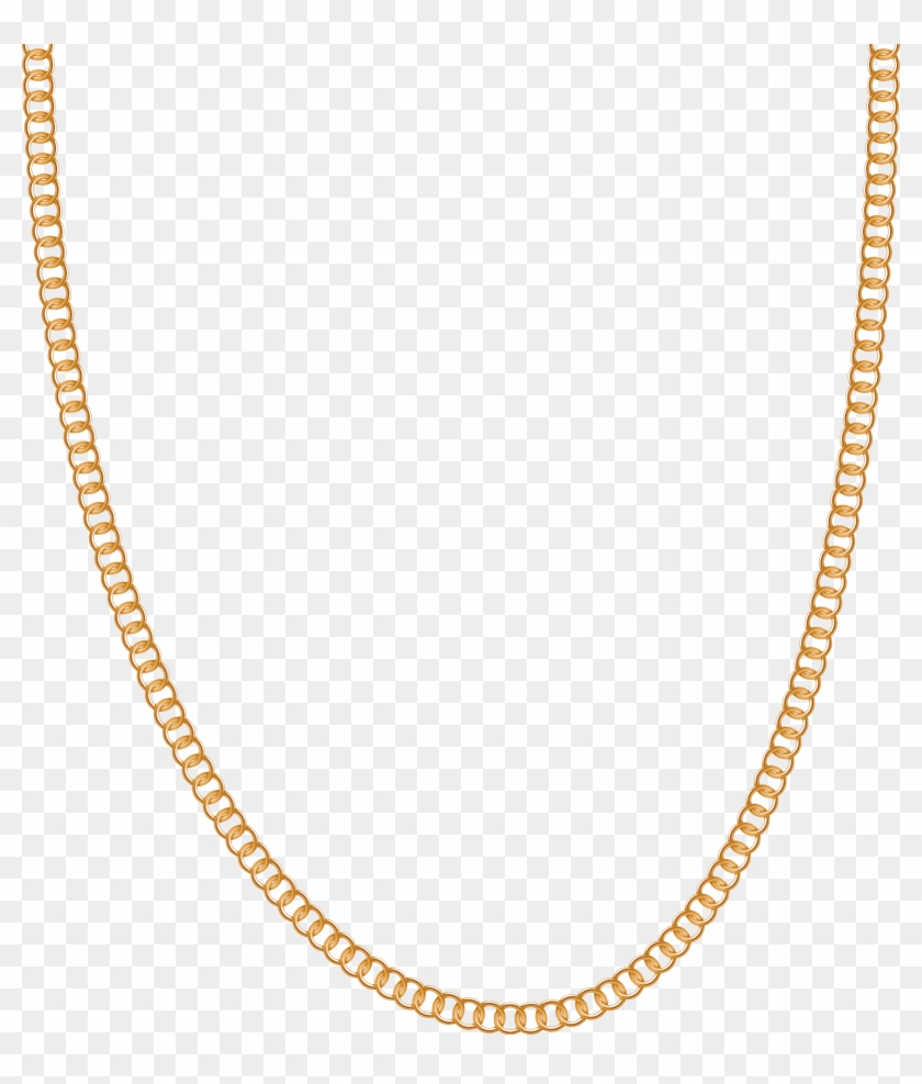 Necklace Jewellery Gold Chain Carat - Gold Chain Vector Png Clipart #893775