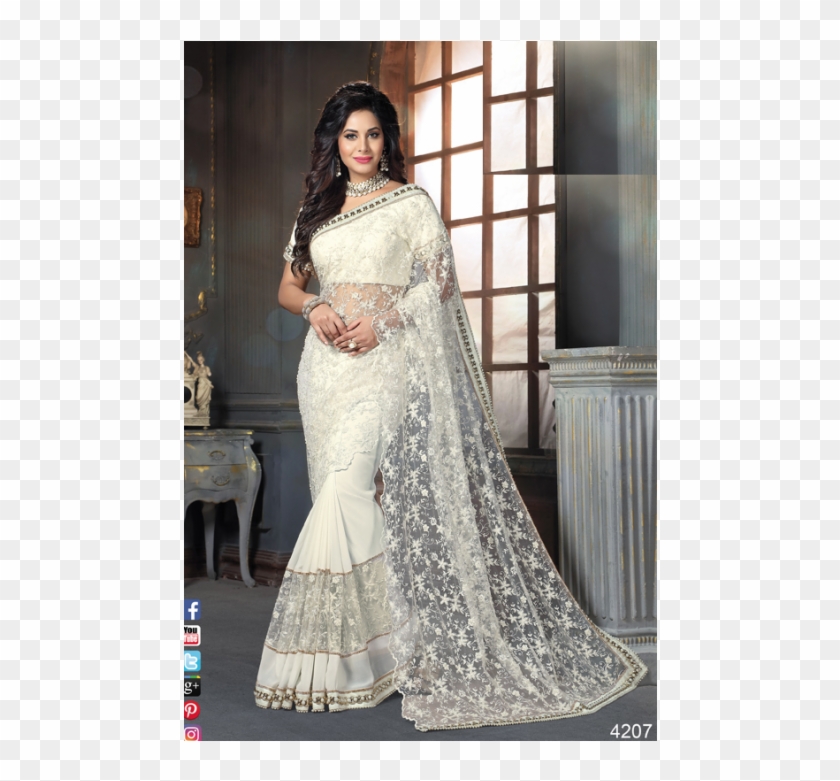 White Desinger Blouse For Saree Clipart #893830