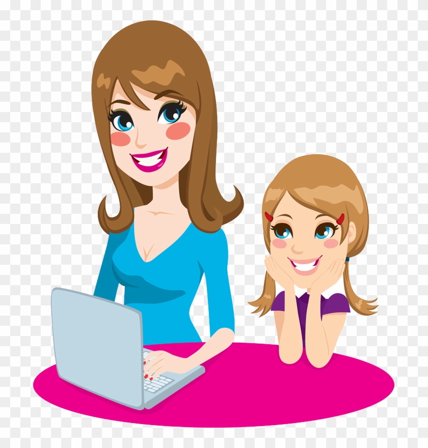 Value Internet - Mother And Daughter Clipart - Png Download #893891