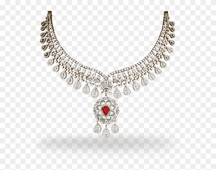 Diamond Jewellery Necklace Png , Png Download - Jewellery Clipart #893916