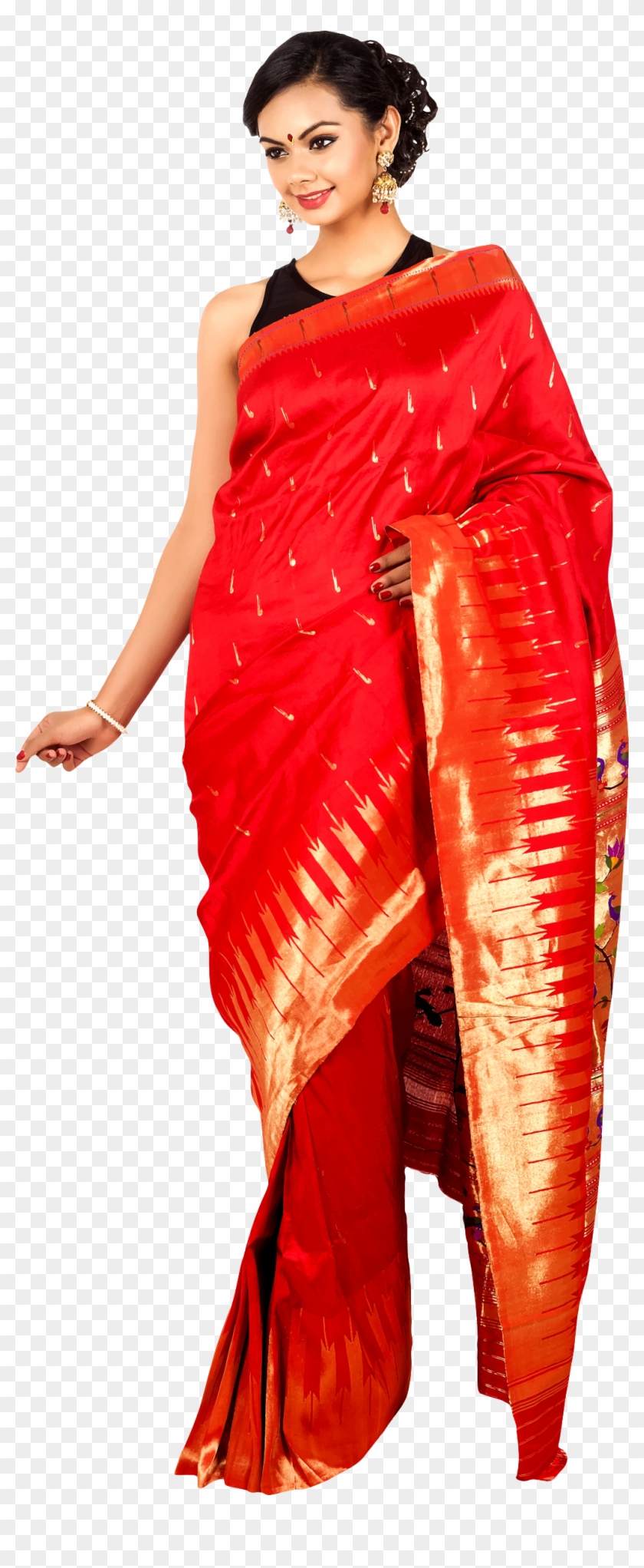 This Free Icons Png Design Of Woman In Saree 6 Clipart