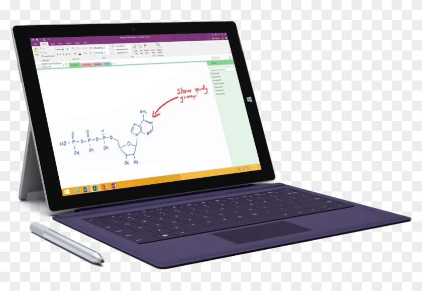 Surface For Education - One Note Laptop Clipart #894267