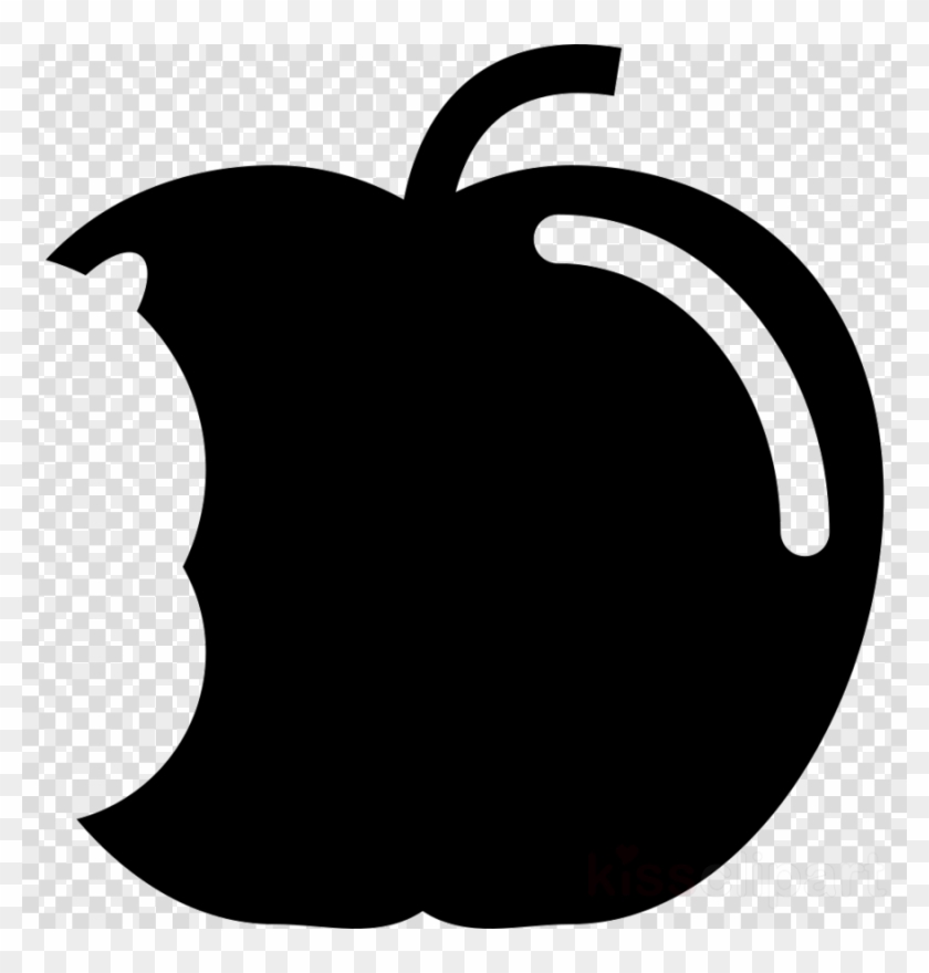 Bitten Apple Silhouette Png Clipart Apple - Clip Art Transparent Png #894579