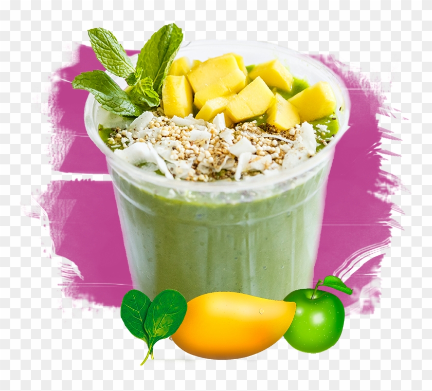 Apple, Spinach, And Mango Juice Smoothie - Health Shake Clipart #894580