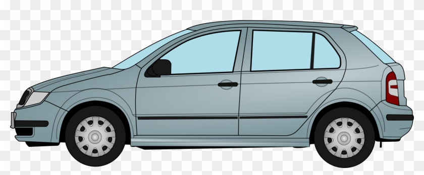 Skoda Fabia Profile Drawing - Škoda Png Clipart