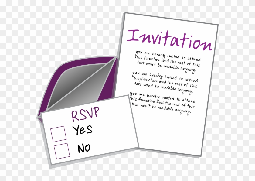Invitation For A Function Clipart