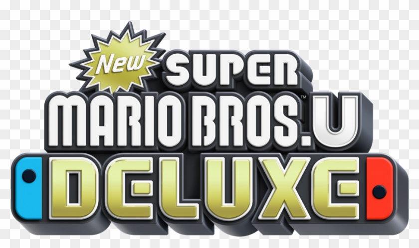 New Super Mario Bros U Deluxe Logo Clipart