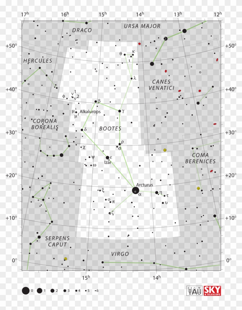 1200 X 1475 3 - Bootes Constellation Star Chart Clipart #895422