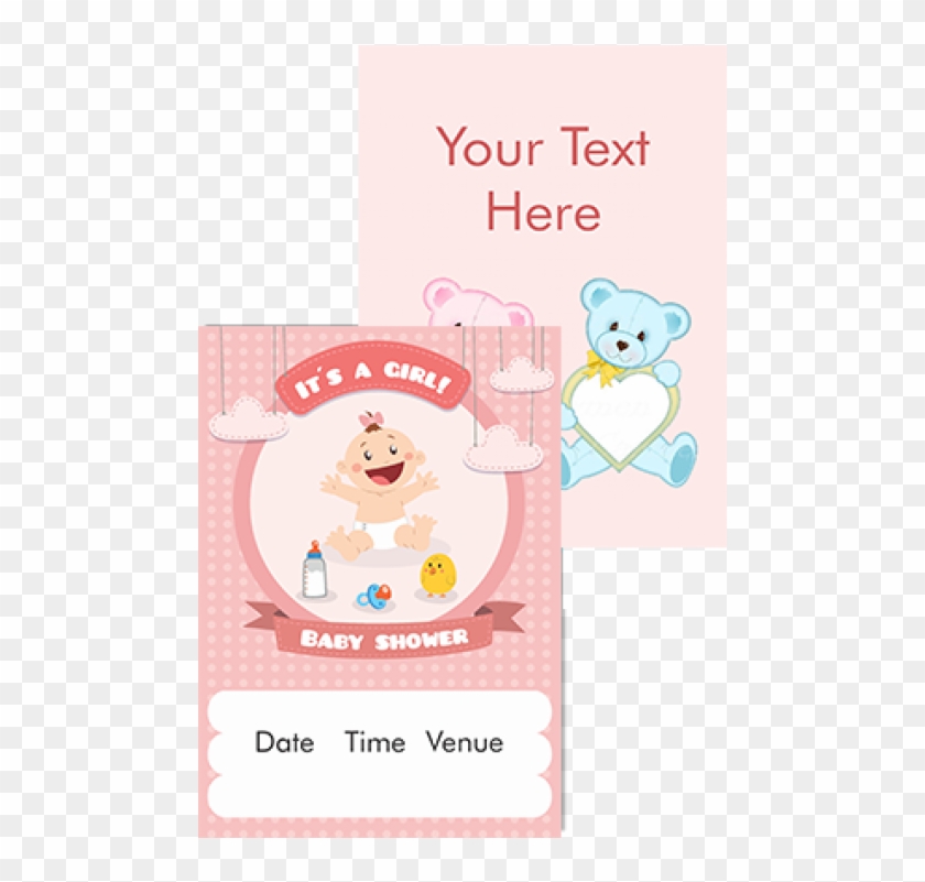 It's A Girl Namkaran Invitation Card - Infant Clipart
