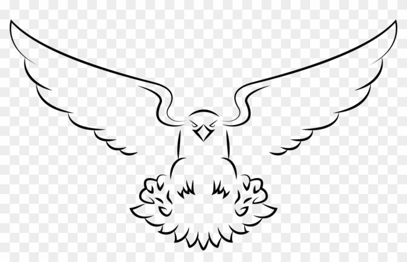 1159 X 690 22 - Simple Eagle Drawings Easy Clipart #895941