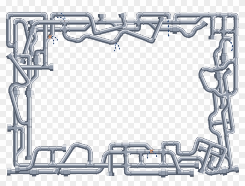 Pipes Clipart Pipe Clip Art - Pipe Frame Png Transparent Png #896656